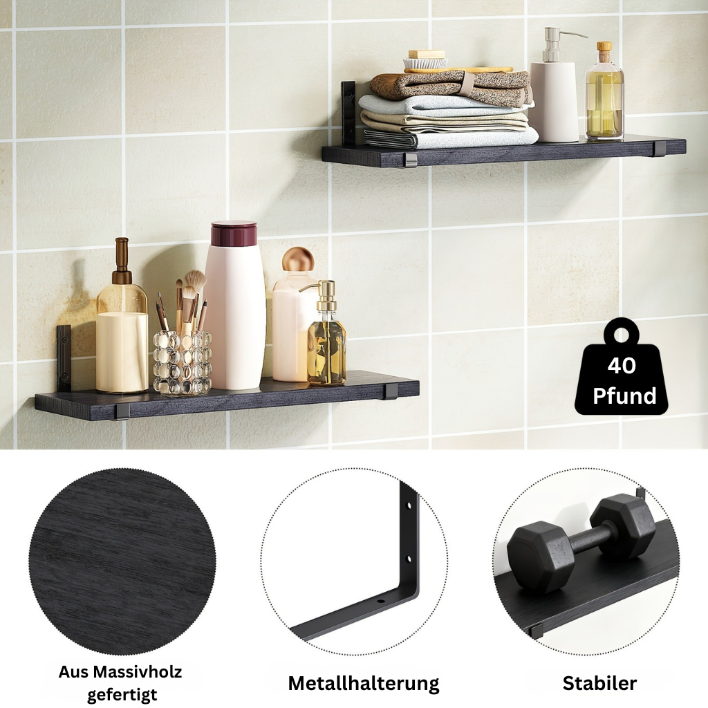 DekoTrend: Modern Wall Shelves – Durable, Decorative & Versatile with Floating Design for Office & Hallway