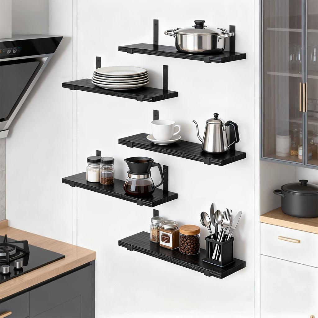 DekoTrend: Modern Wall Shelves – Durable, Decorative & Versatile with Floating Design for Office & Hallway