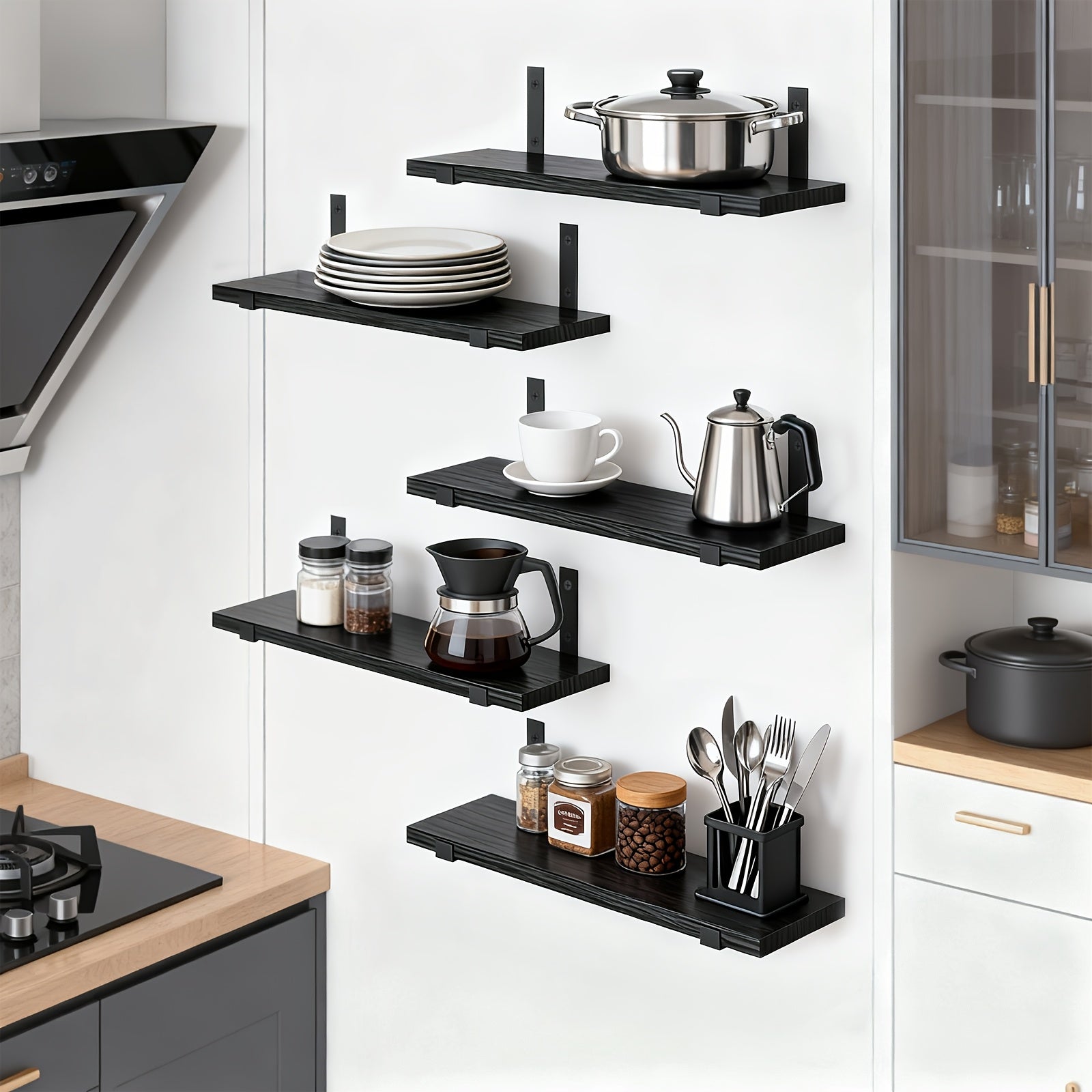 DekoTrend: Modern Wall Shelves – Durable, Decorative & Versatile with Floating Design for Office & Hallway