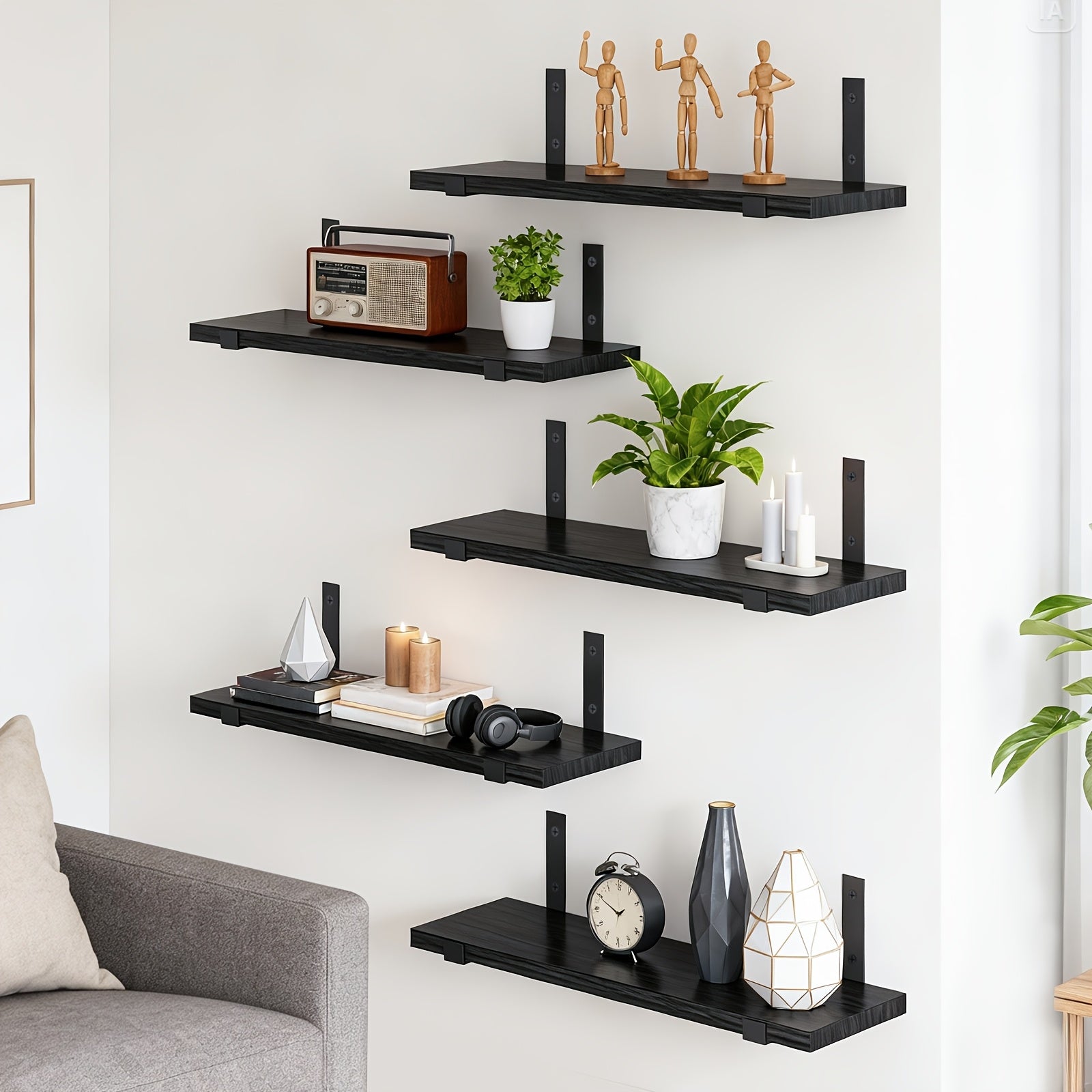 DekoTrend: Modern Wall Shelves – Durable, Decorative & Versatile with Floating Design for Office & Hallway