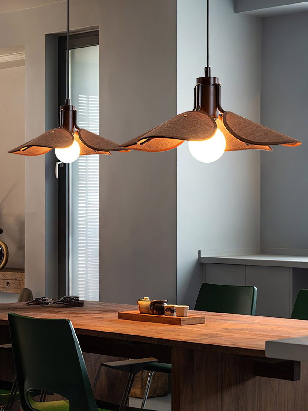 Woven Fabric Pendant Light 20.5"