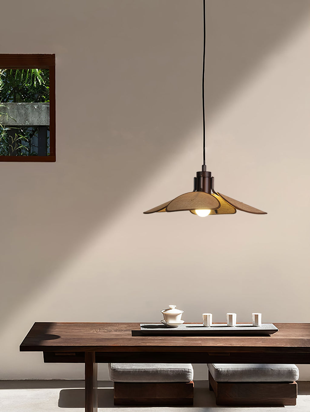 Woven Fabric Pendant Light 20.5"