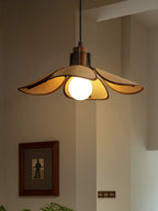 Woven Fabric Pendant Light 20.5"