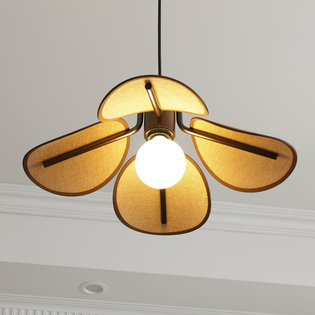 Woven Fabric Pendant Light 20.5"