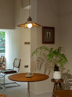 Woven Fabric Pendant Light 20.5"
