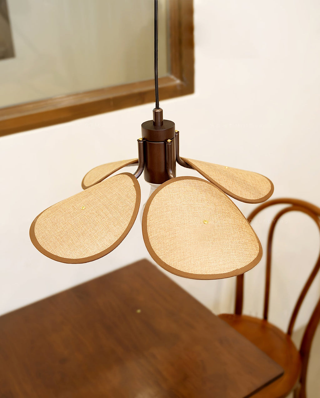 Woven Fabric Pendant Light 20.5"