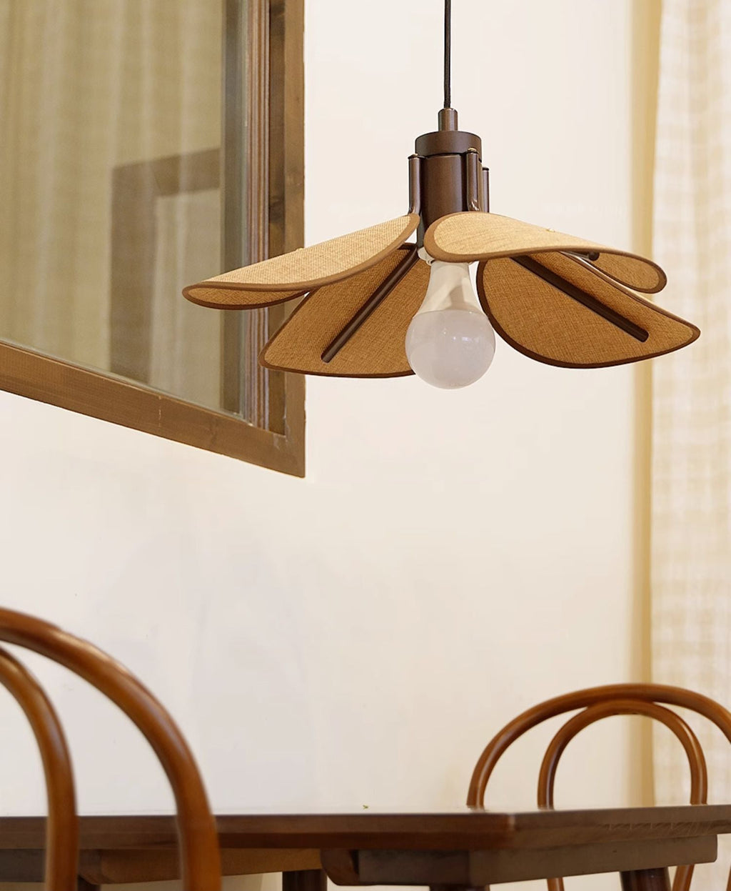 Woven Fabric Pendant Light 20.5"