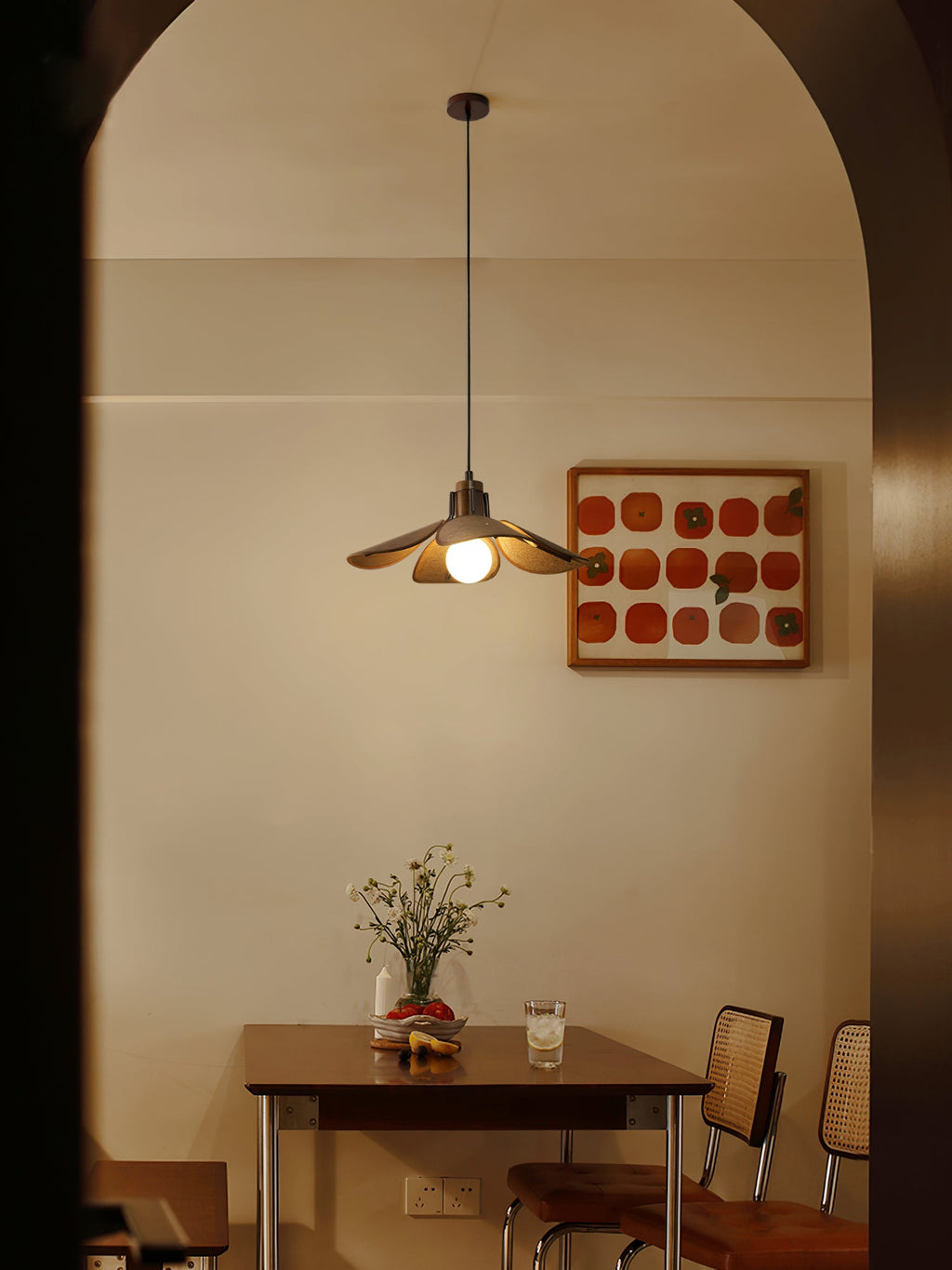 Woven Fabric Pendant Light 20.5"