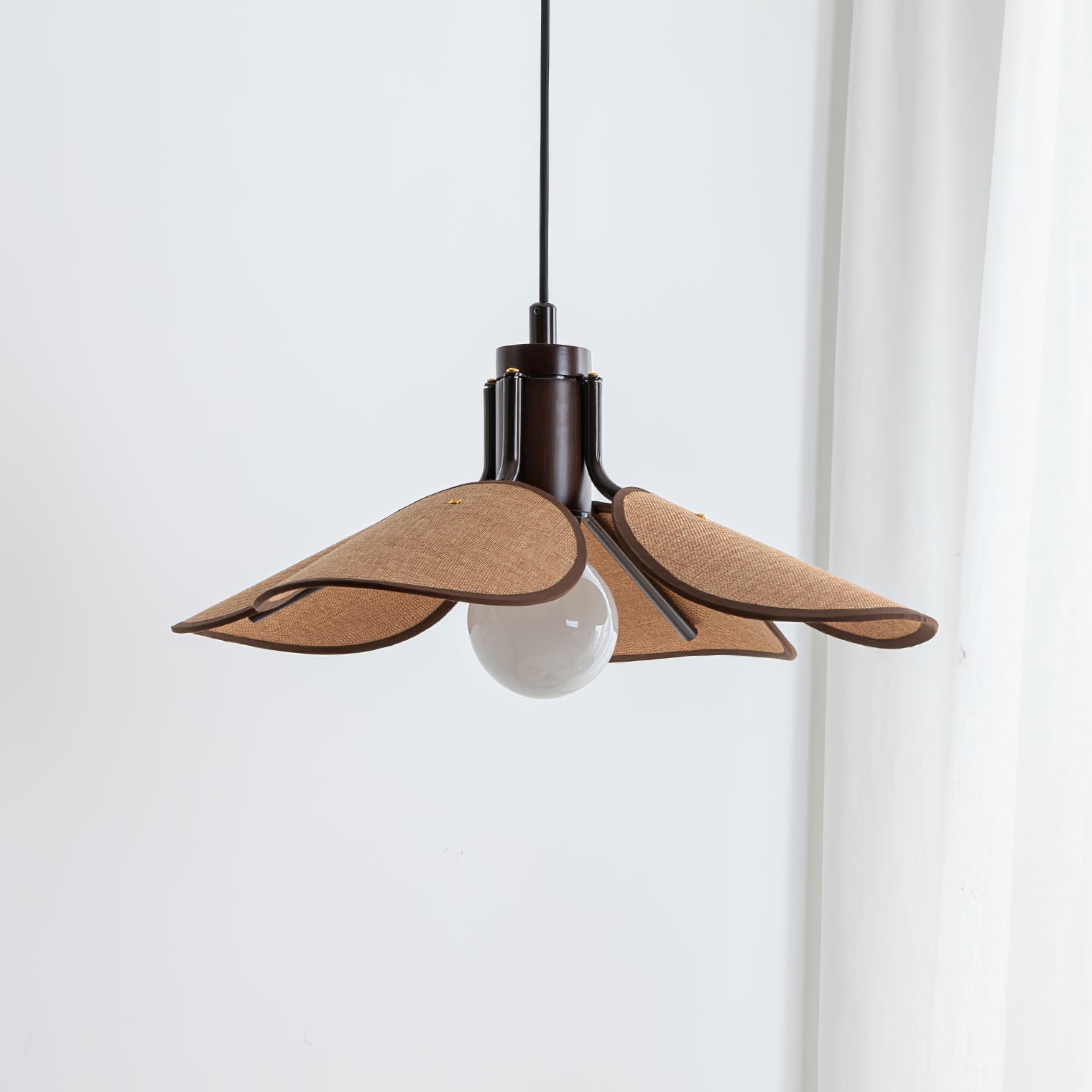 Woven Fabric Pendant Light 20.5"