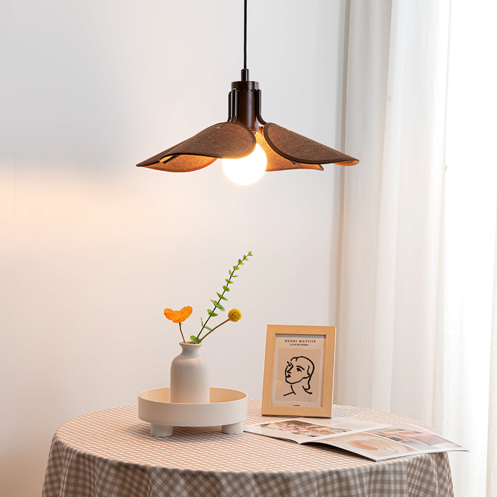 Woven Fabric Pendant Light 20.5"