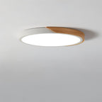 DelphiLicht: Square Ceiling Light Wood & Iron LED Dimmable with Acrylic Diffuser – for Dining Room & Living Room