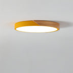 DelphiLicht: Square Ceiling Light Wood & Iron LED Dimmable with Acrylic Diffuser – for Dining Room & Living Room