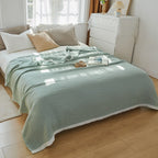 Deluxe Muslin: Stylish Cotton Blanket with Muslin Fabric & Six Breathable Layers – for Sofa & Bed