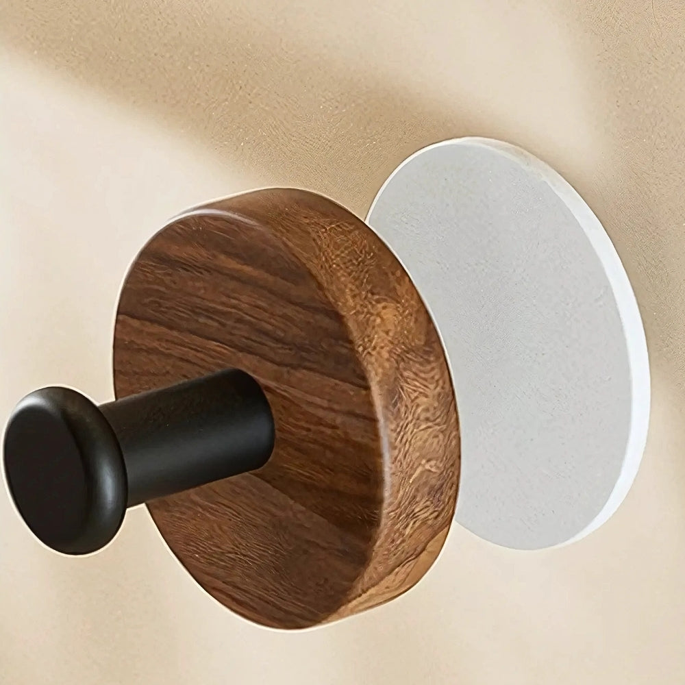 DesignPur: Wooden Wall Hook – Self-Adhesive, Elegant & Compact for Modern Living Spaces