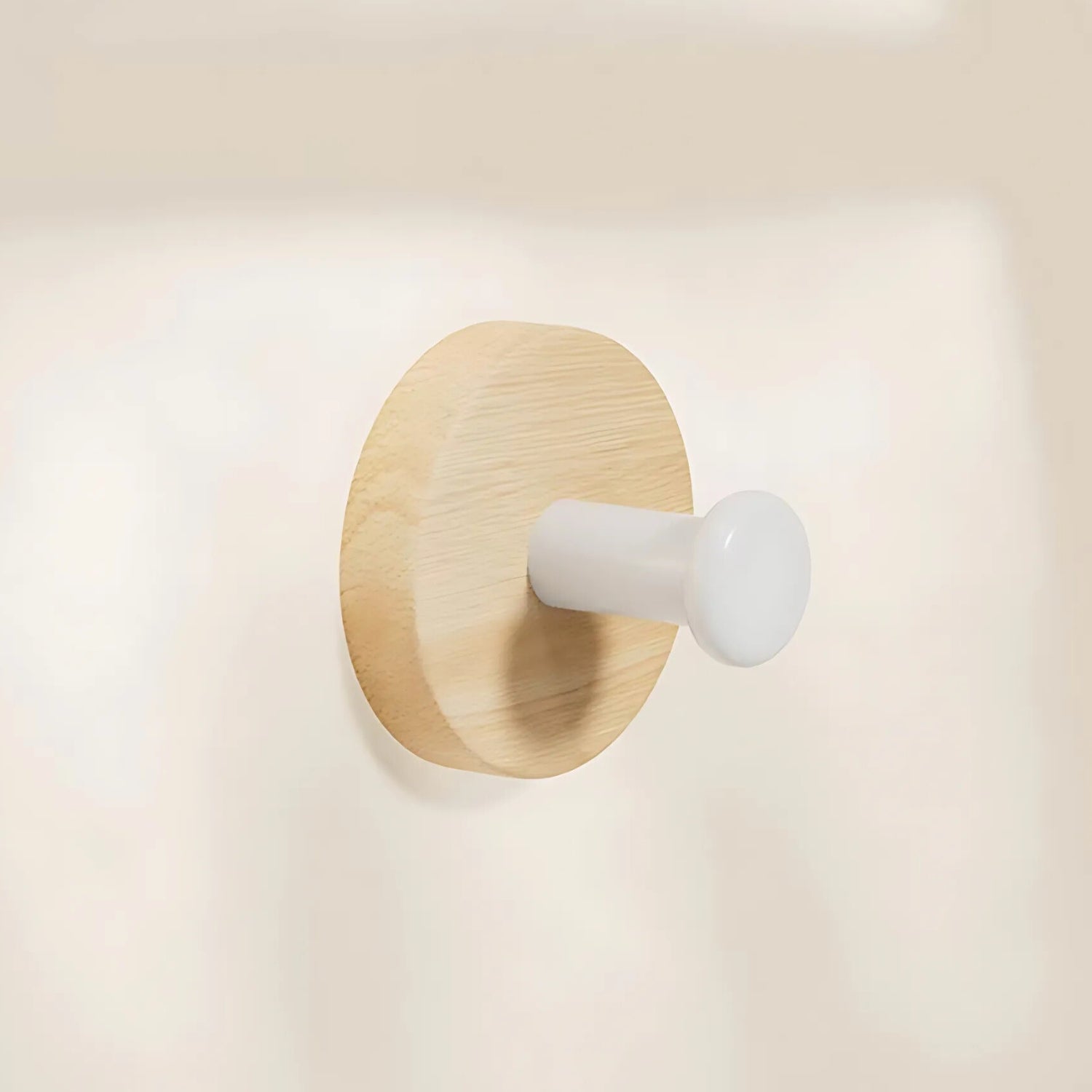 DesignPur: Wooden Wall Hook – Self-Adhesive, Elegant & Compact for Modern Living Spaces