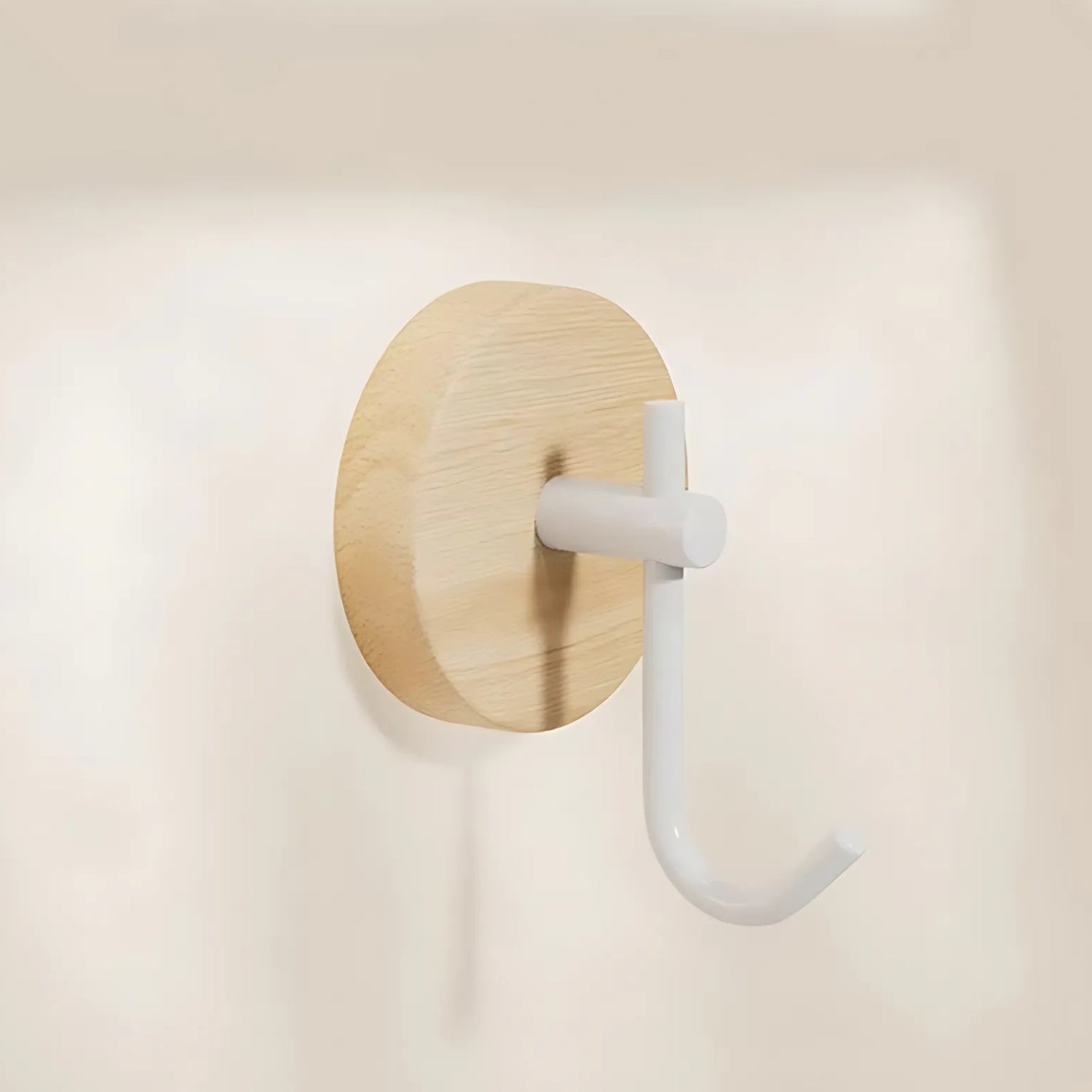 DesignPur: Wooden Wall Hook – Self-Adhesive, Elegant & Compact for Modern Living Spaces