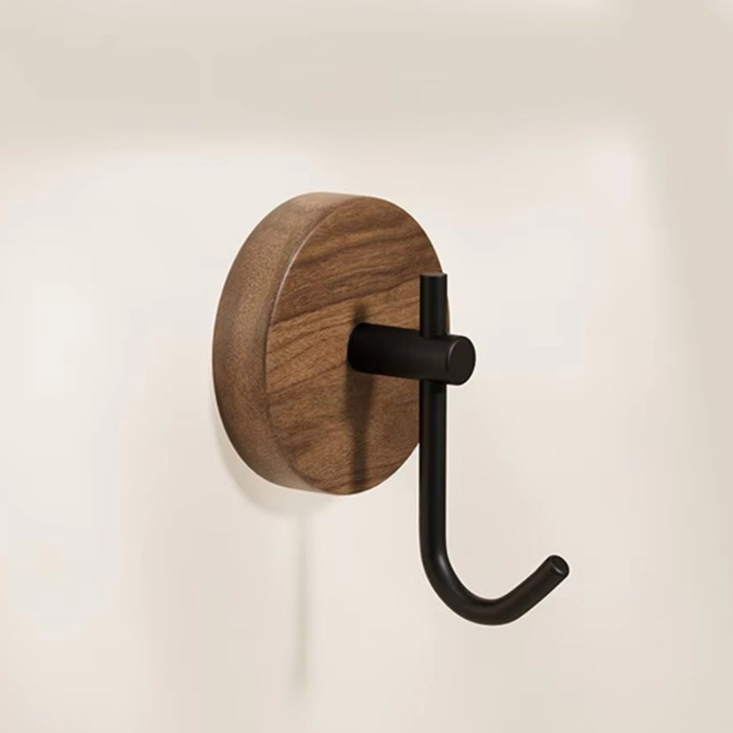 DesignPur: Wooden Wall Hook – Self-Adhesive, Elegant & Compact for Modern Living Spaces