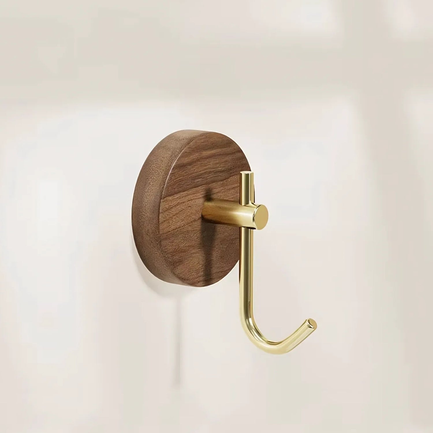 DesignPur: Wooden Wall Hook – Self-Adhesive, Elegant & Compact for Modern Living Spaces