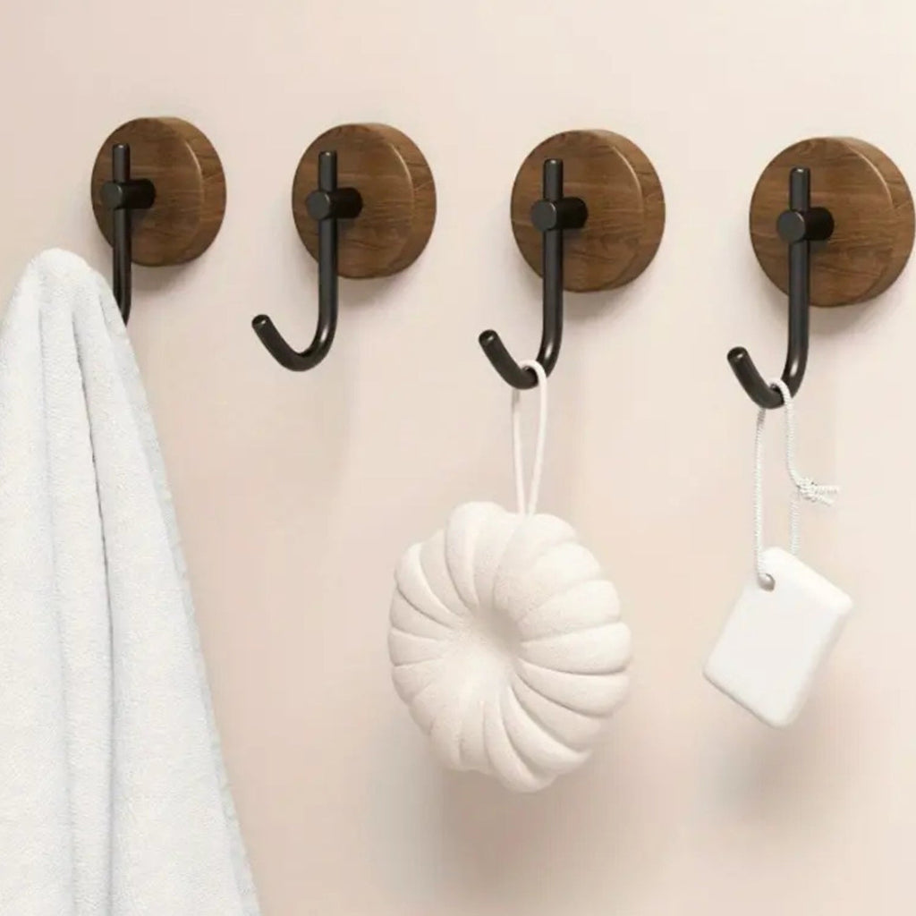 DesignPur: Wooden Wall Hook – Self-Adhesive, Elegant & Compact for Modern Living Spaces