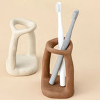 DesignStein: Decorative Toothbrush Holder – Robust, Minimalistic & Versatile for Bathroom & Vanity