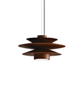 DesignWirbel: Pendant Light Wood – elegant tiered shape with warm light, decorative for lounge & bedroom