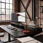 Adjustable Cross-Axis Floor Lamp — Industrial