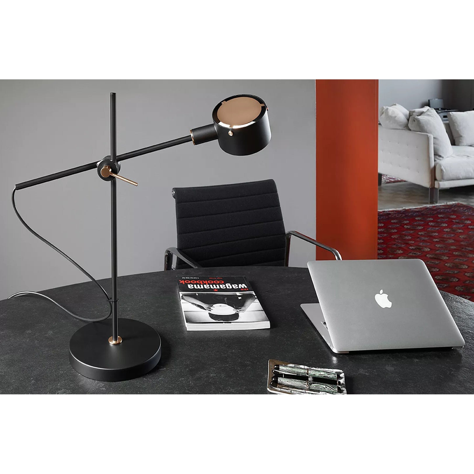 Adjustable Cross-Axis Floor Lamp — Industrial