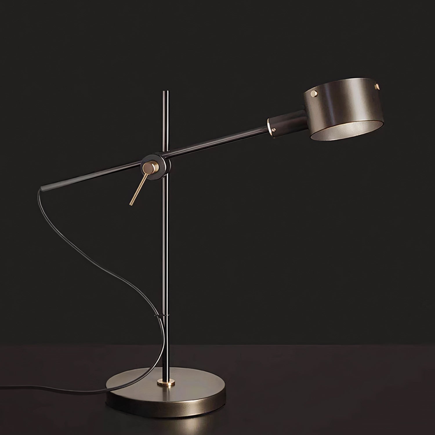 Adjustable Cross-Axis Floor Lamp — Industrial