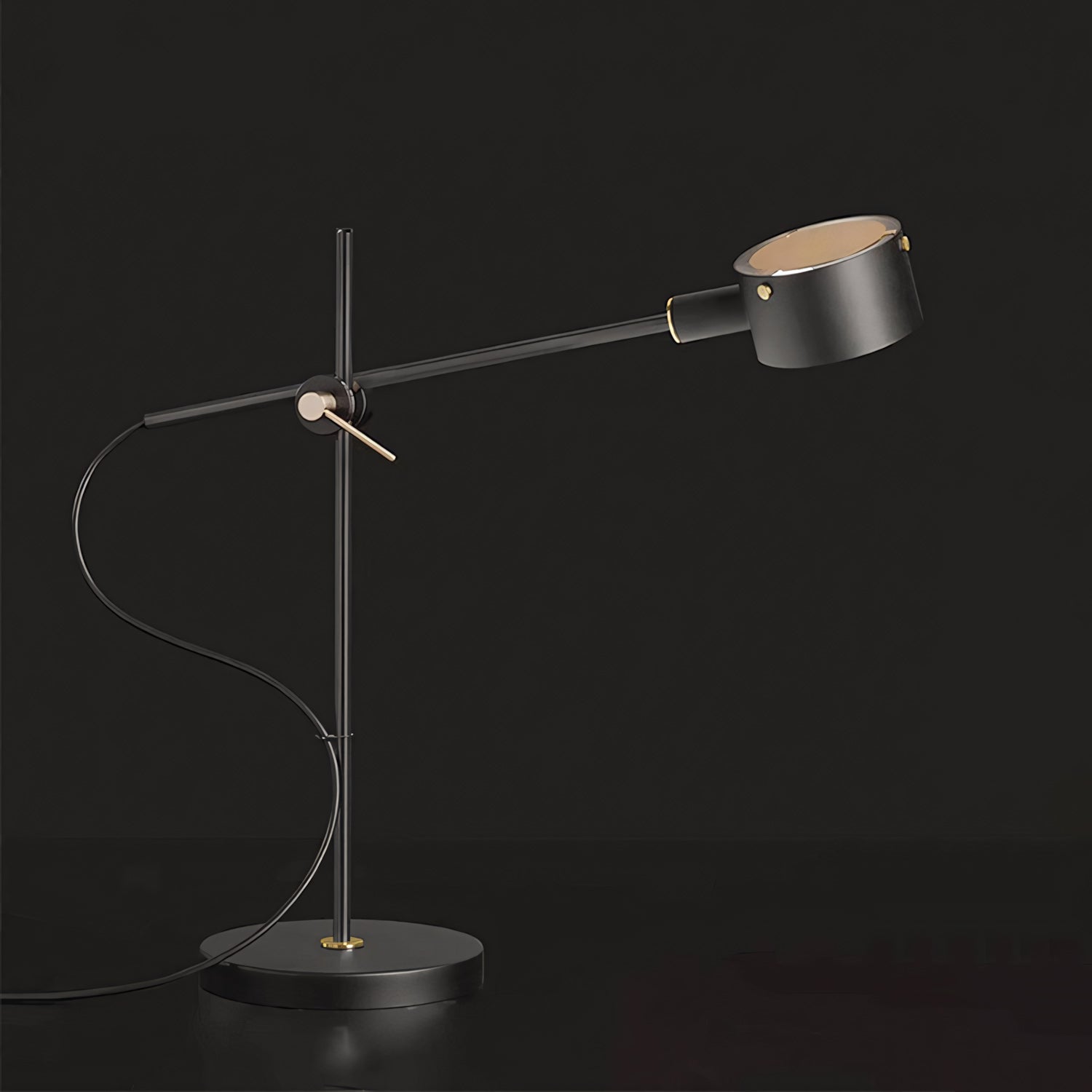 Adjustable Cross-Axis Floor Lamp — Industrial