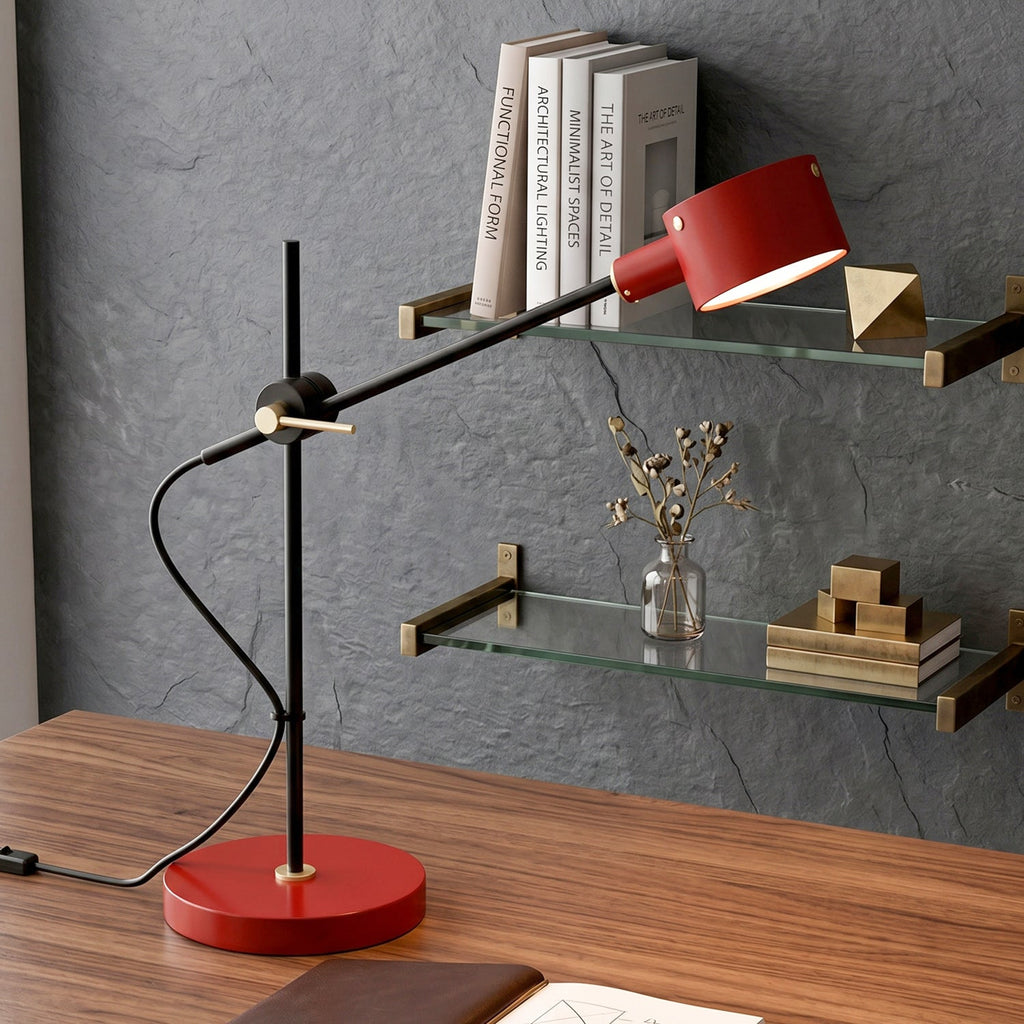 Adjustable Cross-Axis Floor Lamp — Industrial