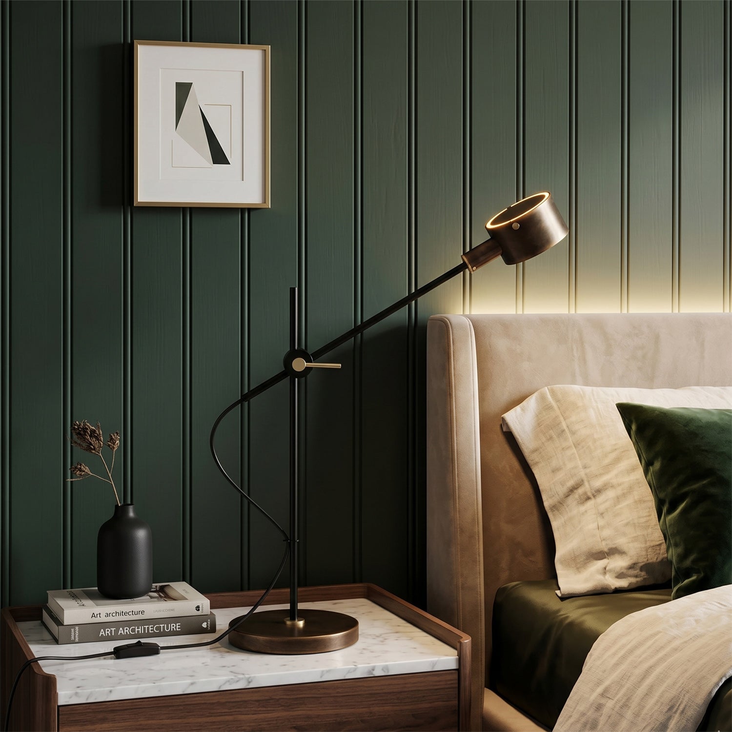 Adjustable Cross-Axis Floor Lamp — Industrial
