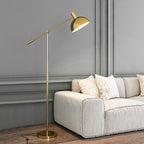 Gold Rocker-Arm Metal Floor Lamp 34.6"