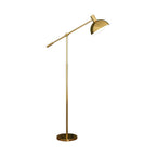 Gold Rocker-Arm Metal Floor Lamp 34.6"