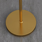 Gold Rocker-Arm Metal Floor Lamp 34.6"