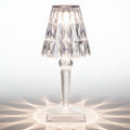 LED Table Lamp Rechargeable Cordless Diamond Design Ambient Light