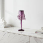 LED Table Lamp Rechargeable Cordless Diamond Design Ambient Light