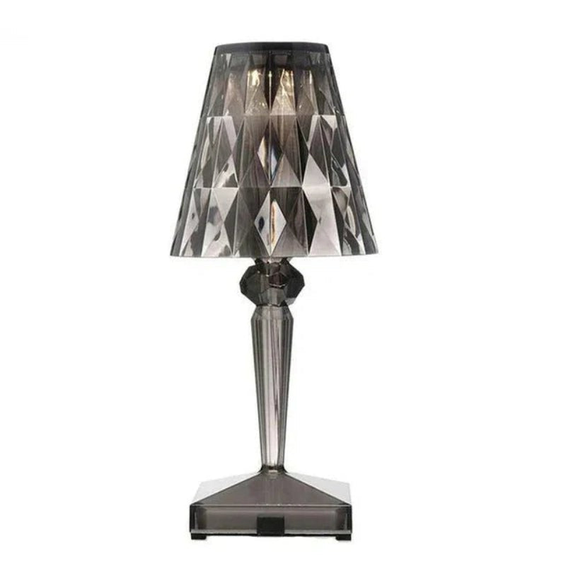LED Table Lamp Rechargeable Cordless Diamond Design Ambient Light