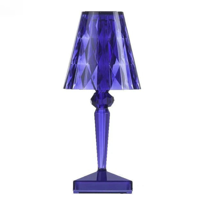 LED Table Lamp Rechargeable Cordless Diamond Design Ambient Light