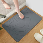 Diatomaceous Earth Bath Mat Absorbent Stone Surface
