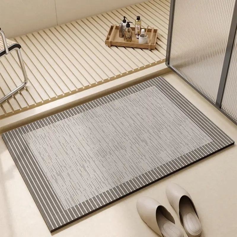 Bath Mat Non Slip Bathroom Floor Rug Absorbent Quick Dry Shower Room Decor