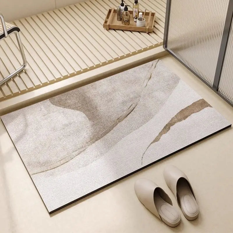 Bath Mat Non Slip Bathroom Floor Rug Absorbent Quick Dry Shower Room Decor