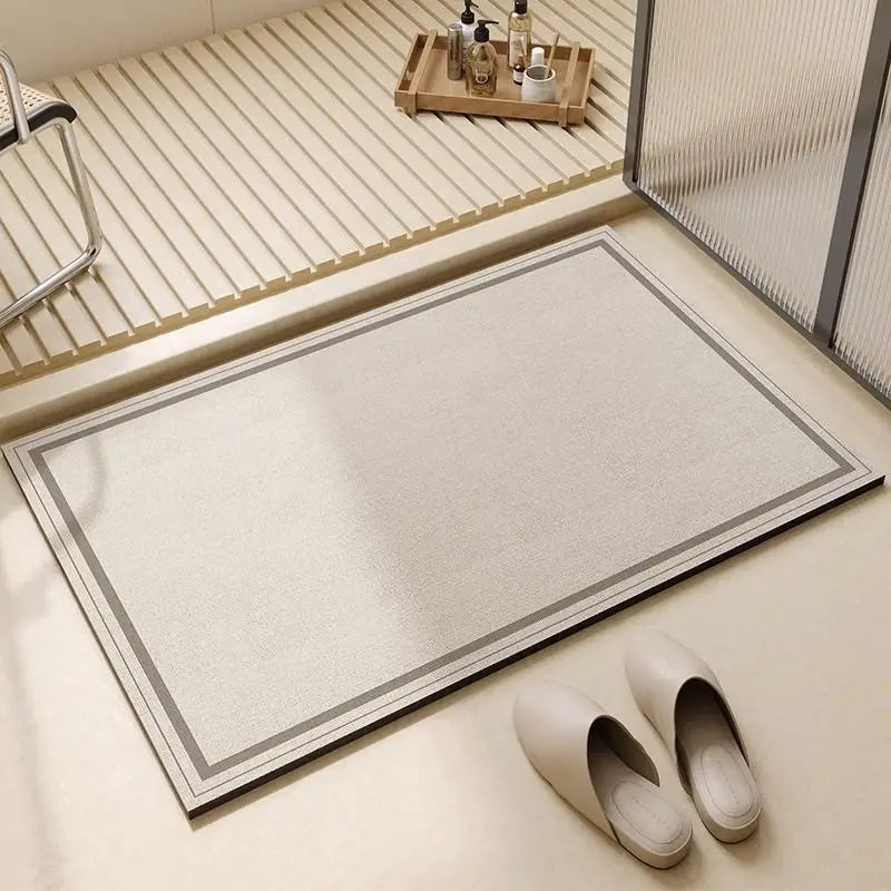 Bath Mat Non Slip Bathroom Floor Rug Absorbent Quick Dry Shower Room Decor