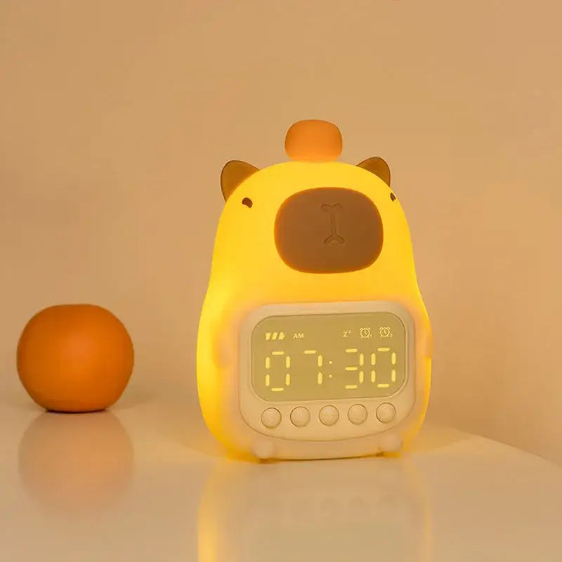 Digital Alarm Clock, LED Display, USB-C Rechargeable, Silicone ABS Material
