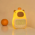 Digital Alarm Clock, LED Display, USB-C Rechargeable, Silicone ABS Material
