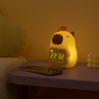Digital Alarm Clock, LED Display, USB-C Rechargeable, Silicone ABS Material