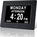 Digital Alarm Clock USB Powered with Auto Brightness Date and Calendar Display