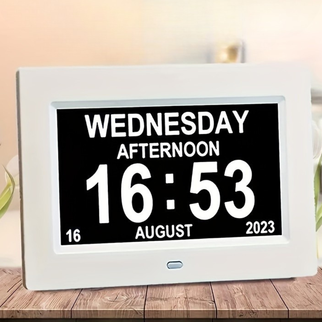 Digital Alarm Clock USB Powered with Auto Brightness Date and Calendar Display