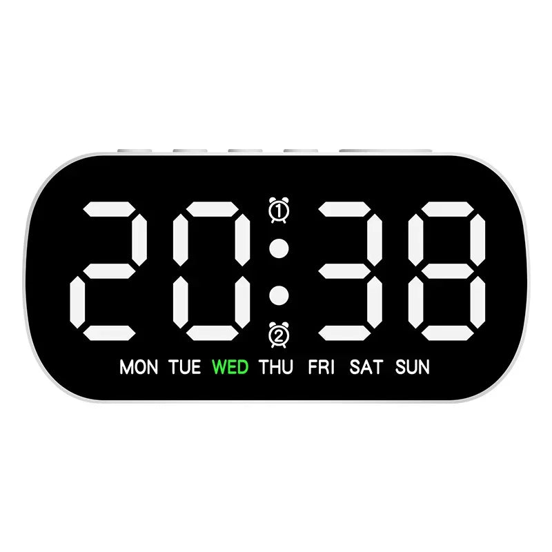 Digital LED Alarm Clock Dual Alarm Temperature Display USB Powered