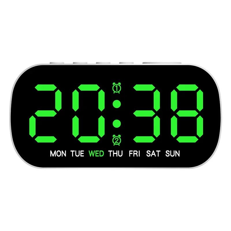 Digital LED Alarm Clock Dual Alarm Temperature Display USB Powered