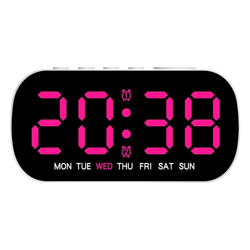 Digital LED Alarm Clock Dual Alarm Temperature Display USB Powered